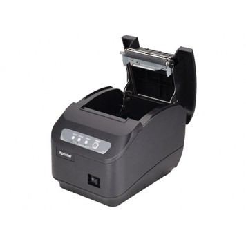 Термопринтер з відкритою кришкою відсіку стрічки-3