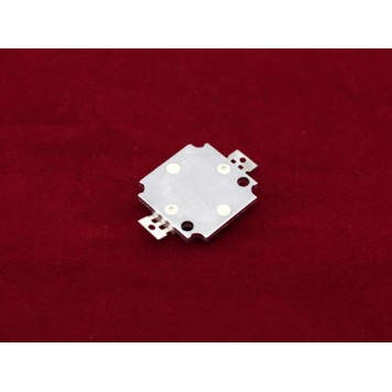 Вид на світлодіодну матрицю білу 10Вт 900-1000лм з боку алюмінієвої підкладки-1