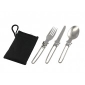 Вилка,ложка, ніж туристичний похідний набір