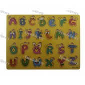 Обучающая деревянная доска Сегена, рамки вкладыши, англ. алфавит 3