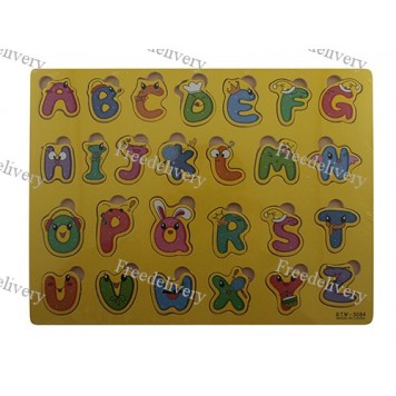 Обучающая деревянная доска Сегена, рамки вкладыши, англ. алфавит 3