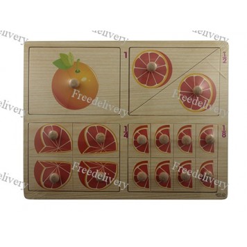 Обучающая деревянная доска Сегена, рамки вкладыши, дроби