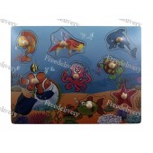 Обучающая деревянная доска Сегена, рамки вкладыши, море