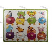 Обучающая деревянная доска Сегена, рамки вкладыши, цвета