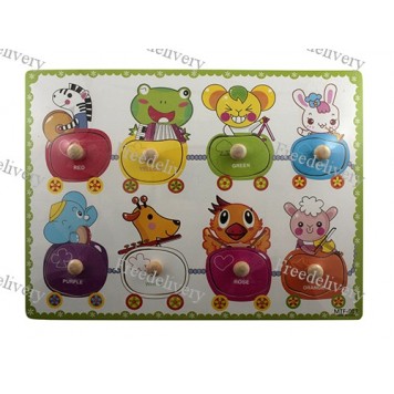 Обучающая деревянная доска Сегена, рамки вкладыши, цвета