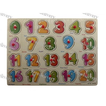 Обучающая деревянная доска Сегена, рамки вкладыши, цифры 1