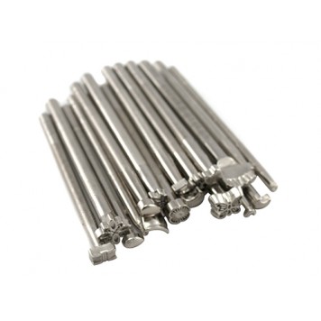 Набор из 20 узорных штампов для тиснения на коже