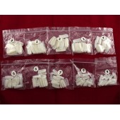 Набір накладних нігтів, пластик, 10 видів з 50 штук