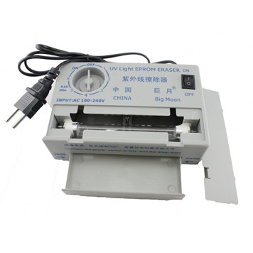 Стиратель UV Light EPROM ERASER зі знятою кришкою лампи і висунутим ящиком для UV мікросхем-1