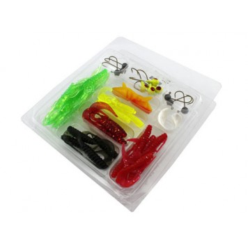 Джиг-головки и приманки из набора-1