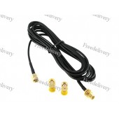 Шнур 3м удлинитель Wi-Fi SMA RP-SMA универсальный, коаксиал, антенна