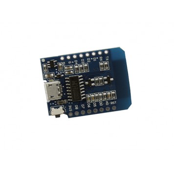 На звороті плата Wemos D1 mini WiFi на базі ESP8266-1