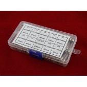 Запобіжник скляний циліндричний 72шт, 6x30мм 250В 0.5-30А