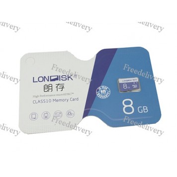 Карта памяти MicroSD 8 ГБ кл10 Londisk + адаптер