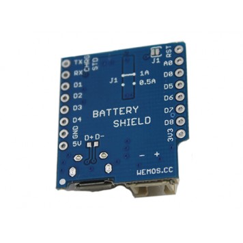 Зворотний бік модуля зарядки Li - ion батарей для Wemos D1 D1 mini-2