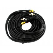 3 RCA - 3 RCA тато-тато AV кабель, тюльпани, 10м