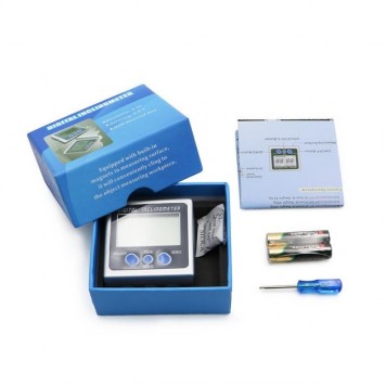 Комплект поставки угломера электронного, магнитного, уровня, транспортира, инклинометра-2