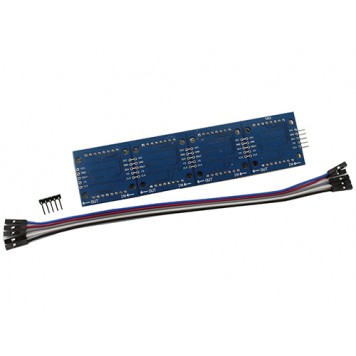 Комплект поставки світлодіодної матриці з 4 - х матричних дисплеїв на MAX7219 MAX7221 Arduino-1