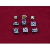 9x MiniUSB роз'єм гніздо 5-ти контактний, набір