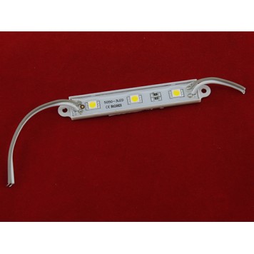 Светодиодный модуль из 3 LED 5050 светодиодов, IP67 тепло белый