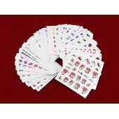 Перевідні водні наклейки для нігтів слайдер нейл-арт, 50 аркушів