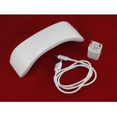 УФ-лампа для сушки, нарощування гелевих нігтів, МІНІ LED 12Вт + БП