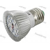 Фитолампа фито лампа для растений, синий+красный E27, 18 LED 18Вт