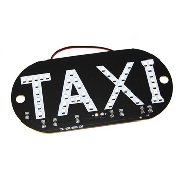 Автомобільне LED табло табличка Таксі 12В синя