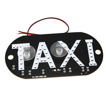 Комплект поставки світлодіодної таблички з написом TAXI-1