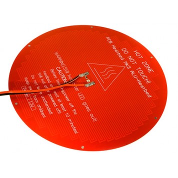 Кругла нагрівальна платформа MK3 з закріпленим живленням, світлодіодами і резистором-2