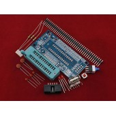 Отладочная плата минимал ZIF панель AVR ATmega8 ATmega48, СОБЕРИ САМ Отладочная плата минимал ZIF панель AVR ATmega8 ATmega48, СОБЕРИ САМ