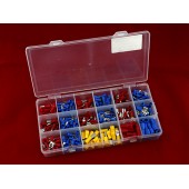 330x Клема, наконечник кабельний ізольований ніж/вилка, набір