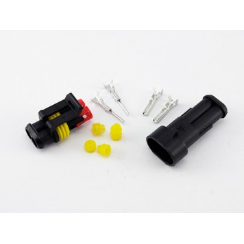 Комплект поставки роз'єму автомобільного електричного герметичного 2pin-1