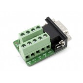 Перехідник RS232 DB9 COM-порт вилка тато - клеммники 9pin Перехідник RS232 DB9 COM-порт вилка тато - клеммники 9pin