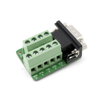 Перехідник RS232 DB9 COM-порт вилка тато - клеммники 9pin