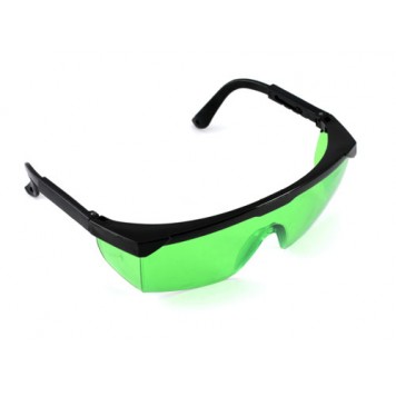 Очки зеленые усиливающие защитные для лазерного гравера, уровня