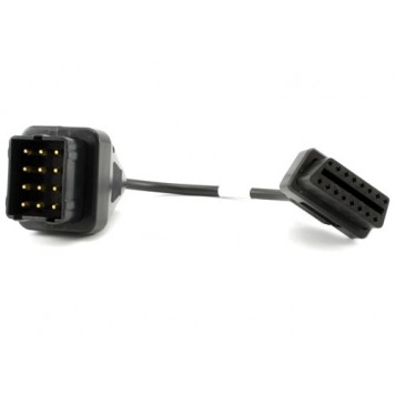 Переходник с OBD2 16pin мама на GAZ ГАЗ 12pin папа