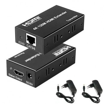 HDMI подовжувач по RJ45 витій парі, активний до 120м