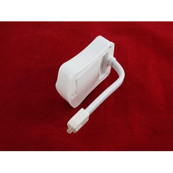 Пристрій тримається на унітазі за допомогою згинальної ніжки з світлодіодом підсвічування-3