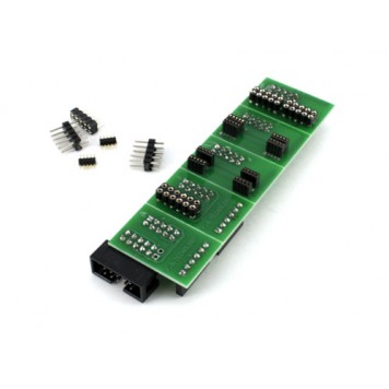 Зворотний бік адаптера з 6 роз'ємами BDM-10