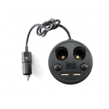 Передня панель пристрою з роз'ємами, кнопками управління і РК-індикатором-3