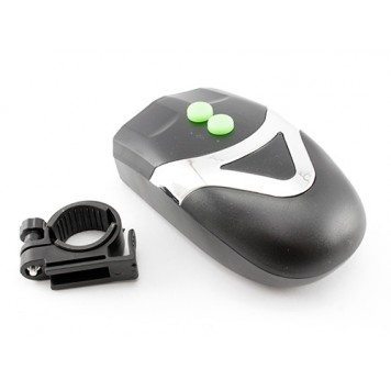 Ліхтар фара + дзвінок гудок сирена на кермо для велосипеда 2в1