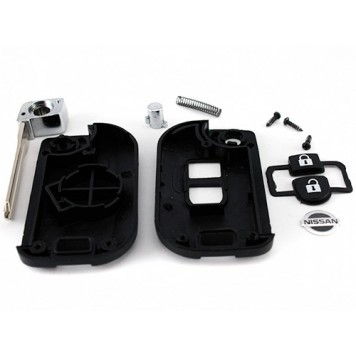 Корпус викидного ключа для автомобілів Nissan в розібраному вигляді-1