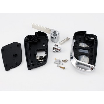 Корпус викидного ключа для автомобілів Peugeot в напіврозібраному вигляді-4