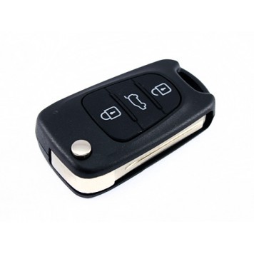 Викидний ключ запалювання, заготівля корпус під чіп, 3 кнопки, Hyundai