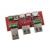 Универсальная плата переходник тестирования кабелей для USB тестера Универсальная плата переходник тестирования кабелей для USB тестера