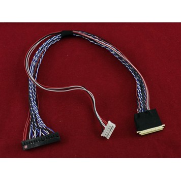 Кабель шлейф LVDS I-PEX 40pin 2канала 6бит для ЖК матриц 15.6-19