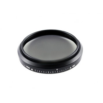 Вид на ND фильтр переменной плотности ND2-ND400 43мм со стороны объектива-1