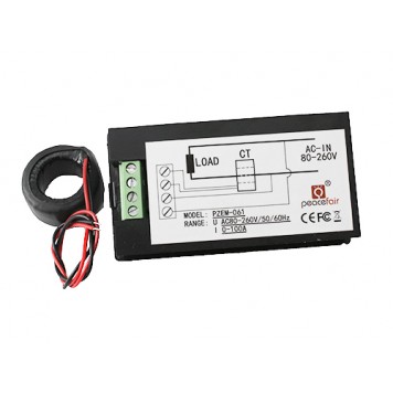 Комплект поставки цифрового вольтметра амперметра ваттметра PZEM-061-1