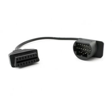 Разъемы переходника с OBD2 16pin мама на Mazda 17pin папа-1